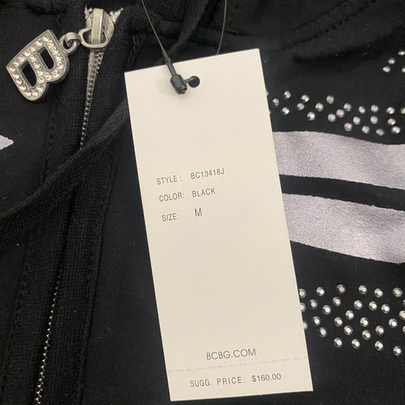 BCBGMaxAzria Black and White Hoodie Set - Picture 5 of 9